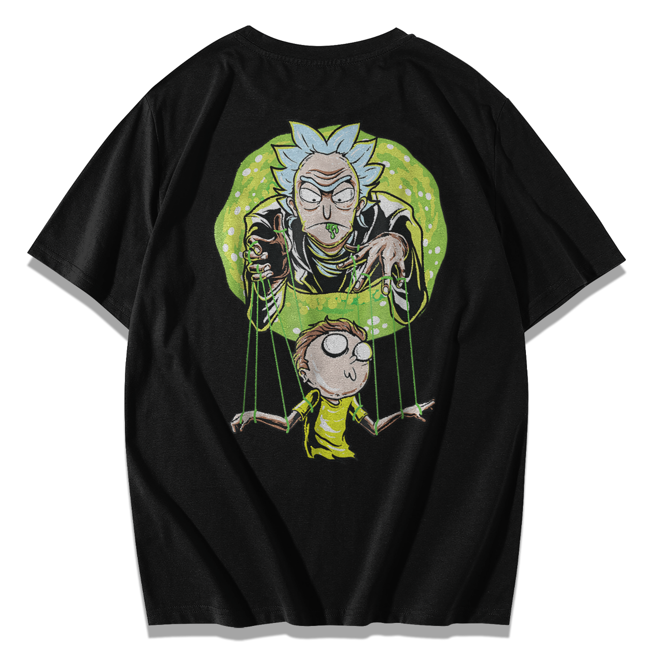 Rick And Morty Puppet And Space Portal T-Shirt